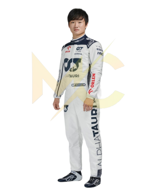 F1 Yuki Tsunoda alphatauri 2023 race suit