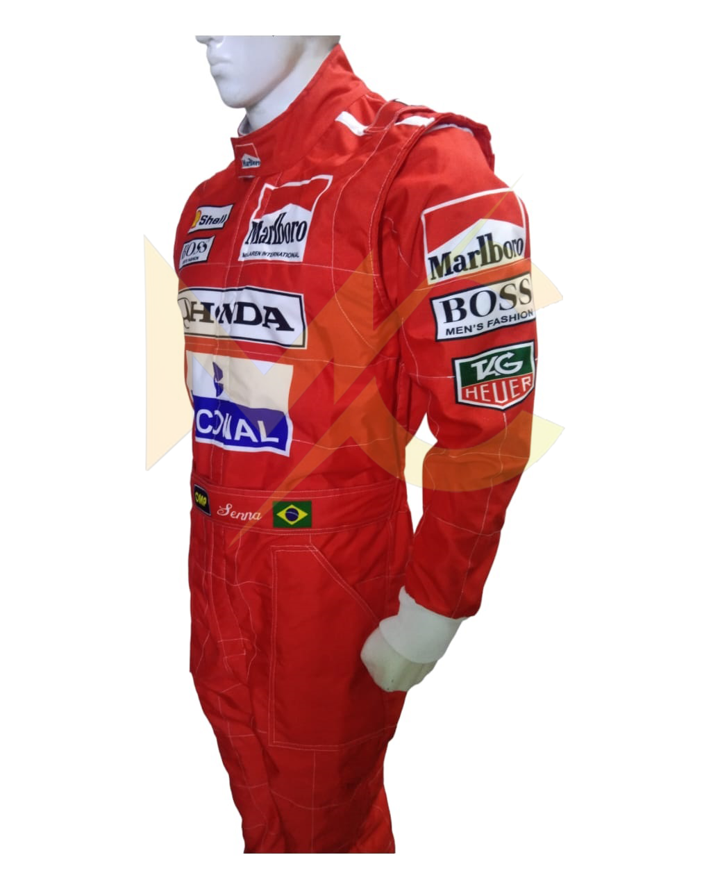 F1 ayrton senna 1991 replica printed Race suit