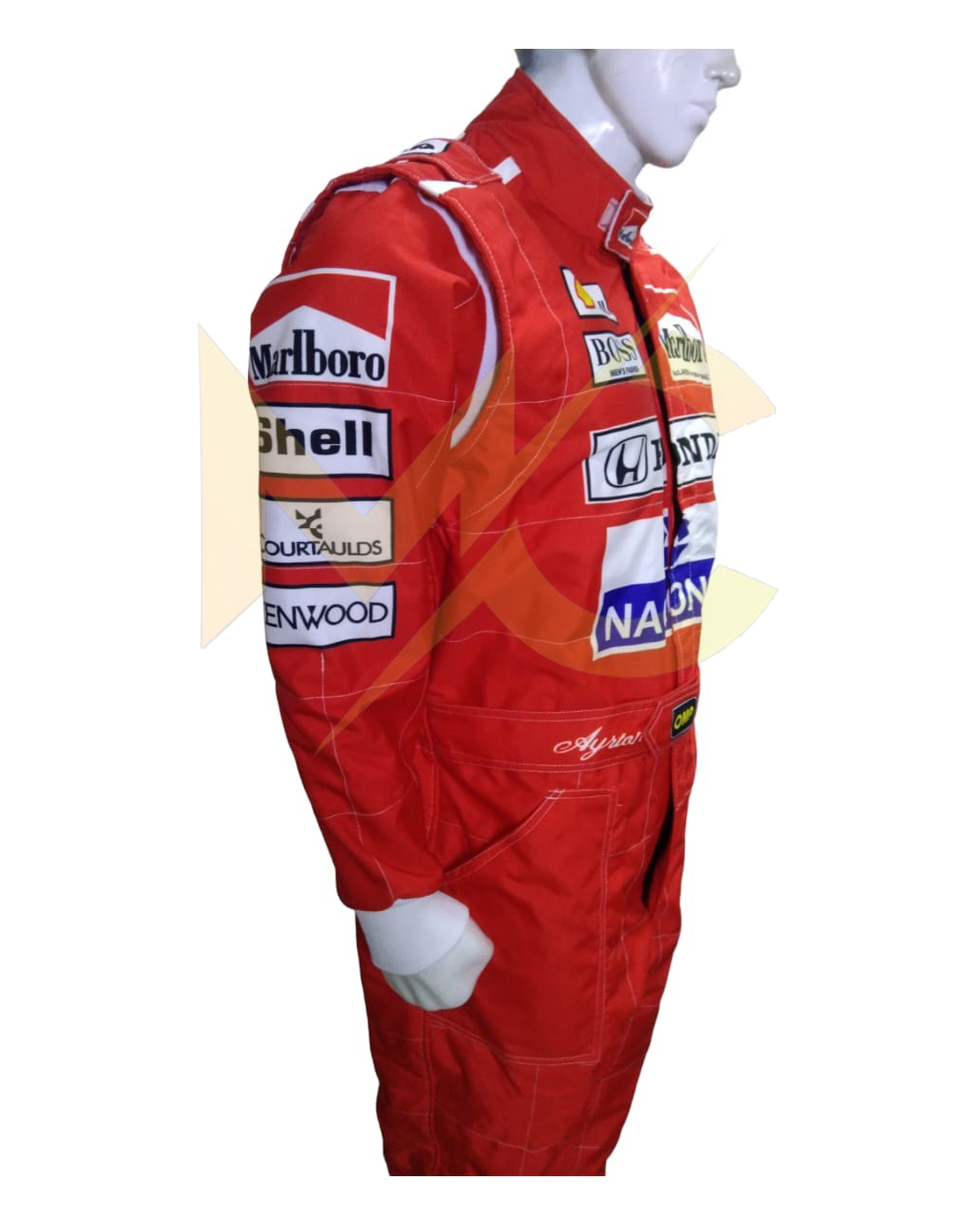 F1 ayrton senna 1991 replica printed Race suit