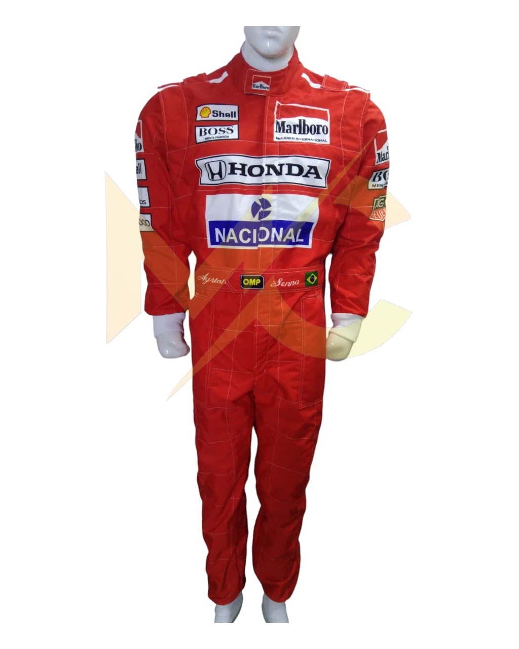 F1 ayrton senna 1991 replica printed Race suit