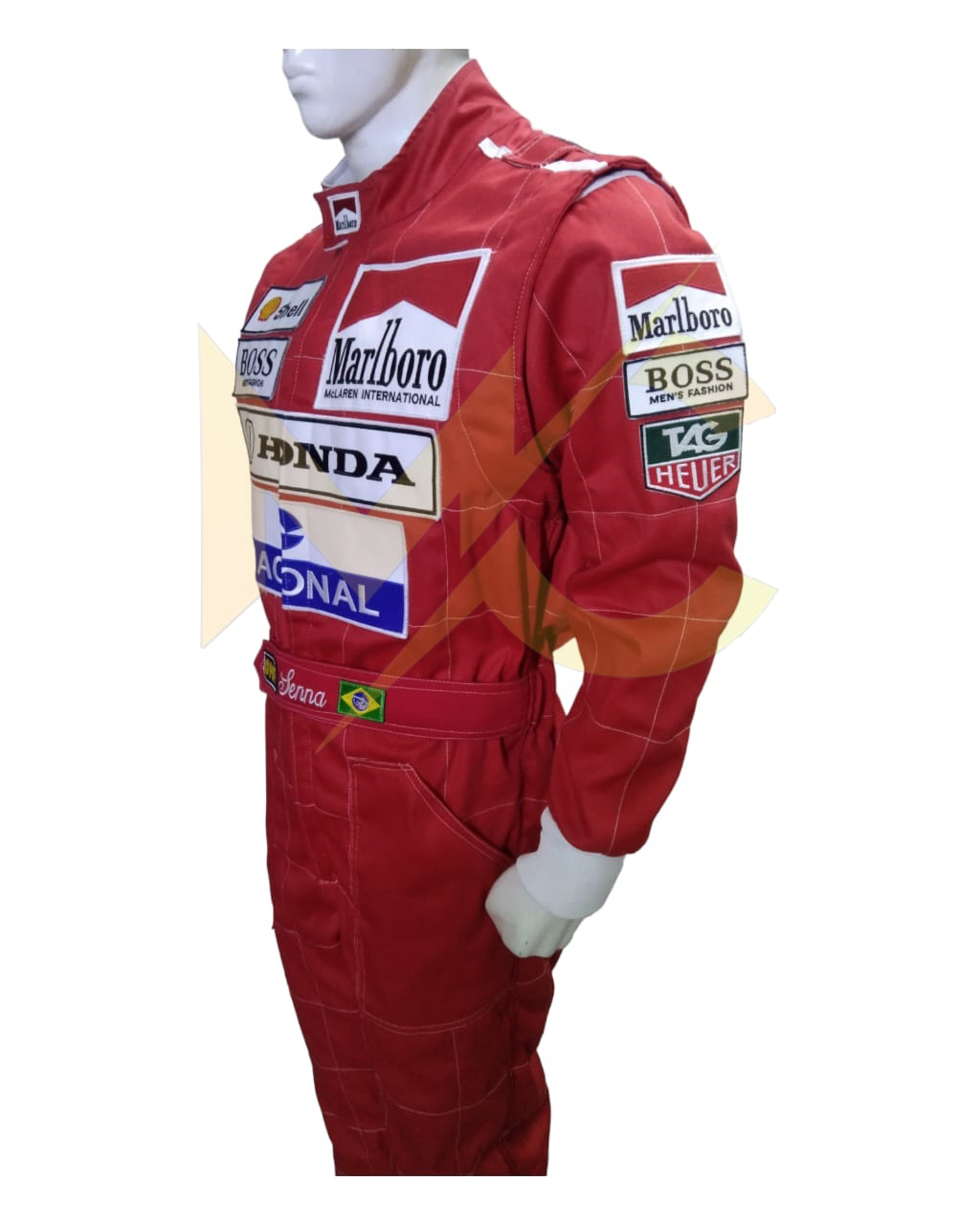 F1 ayrton senna 1991 replica embroidery patches Race suit