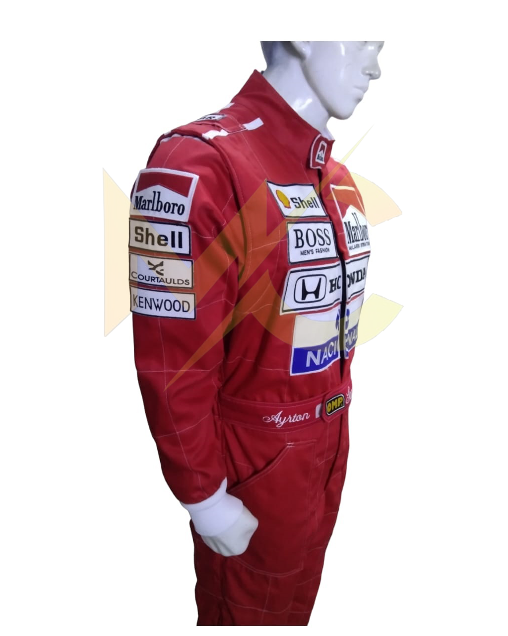 F1 ayrton senna 1991 replica embroidery patches Race suit