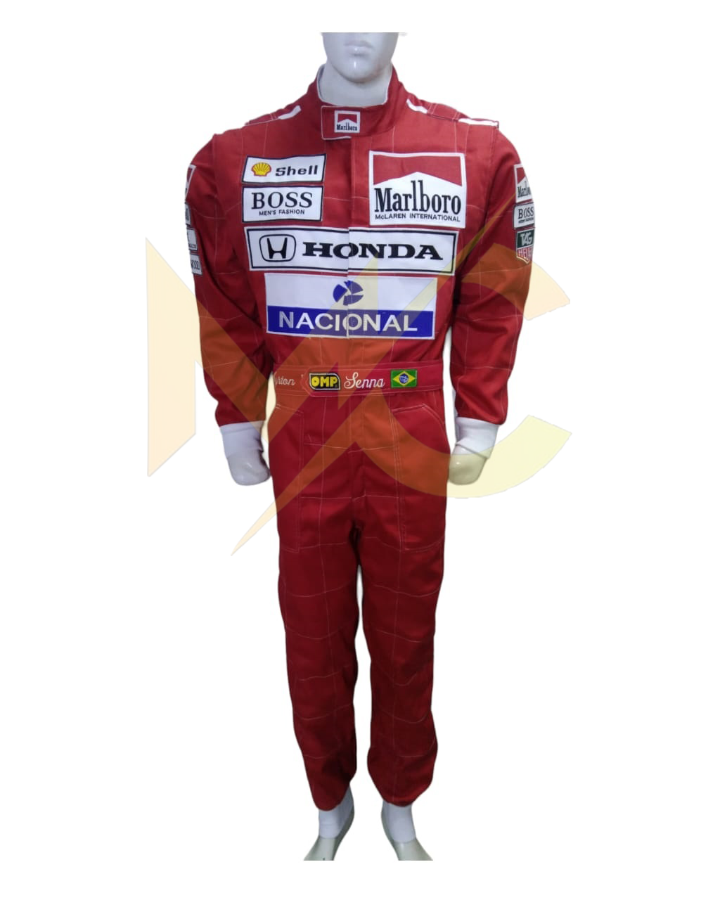 F1 ayrton senna 1991 replica embroidery patches Race suit