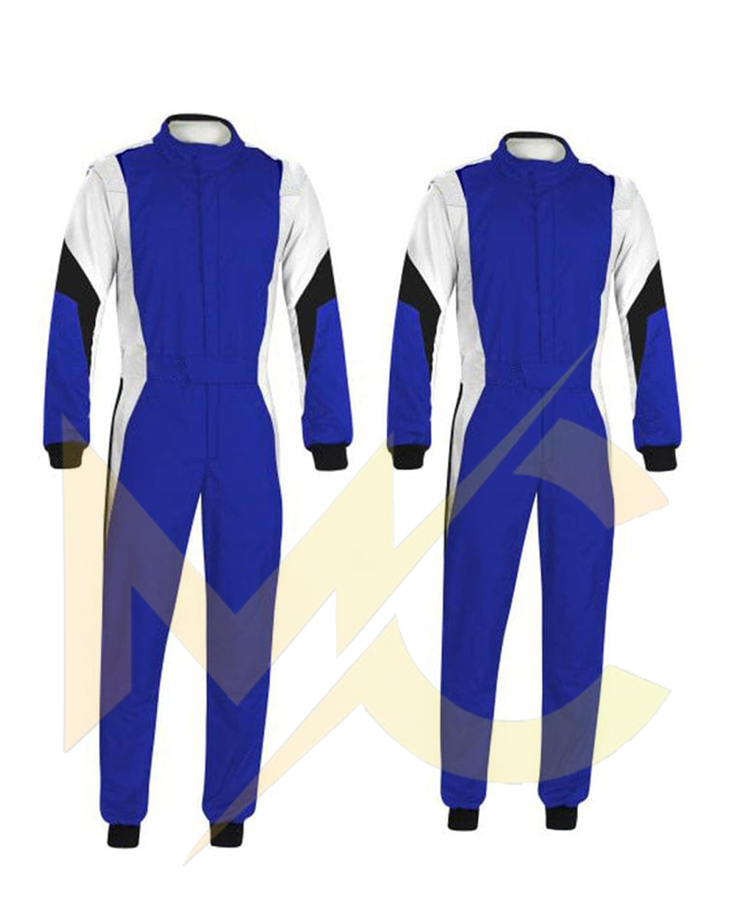 Go kart cardura race suit Blue, Black & White -135
