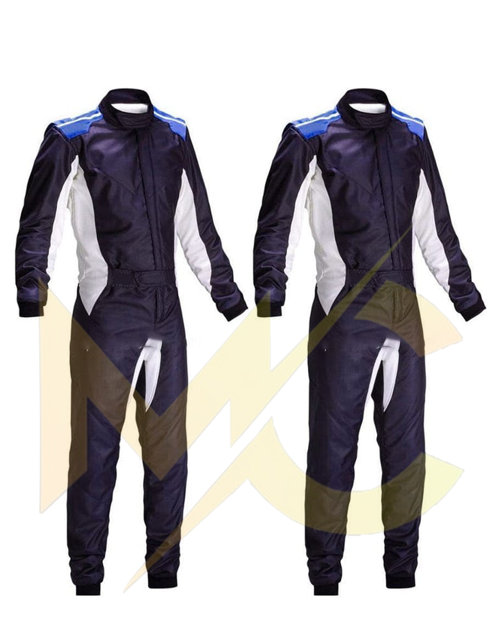 Go kart cardura race suit Navy Blue & White -138