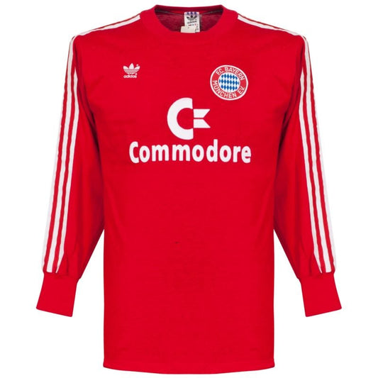 adidas Bayern Munich 1985-1986 Home L/S Shirt - USED Condition (Excellent) - Size Small