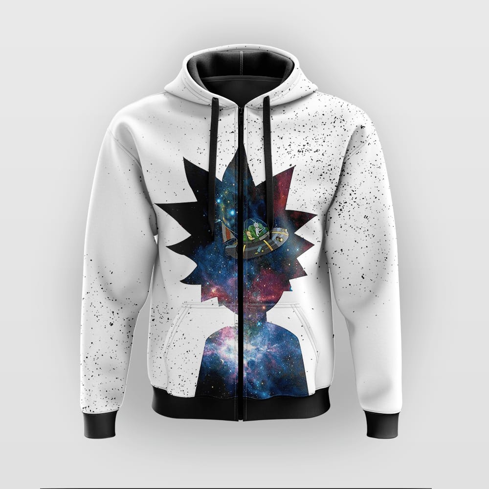 Rick & Morty Zipper Hoodie For Men's