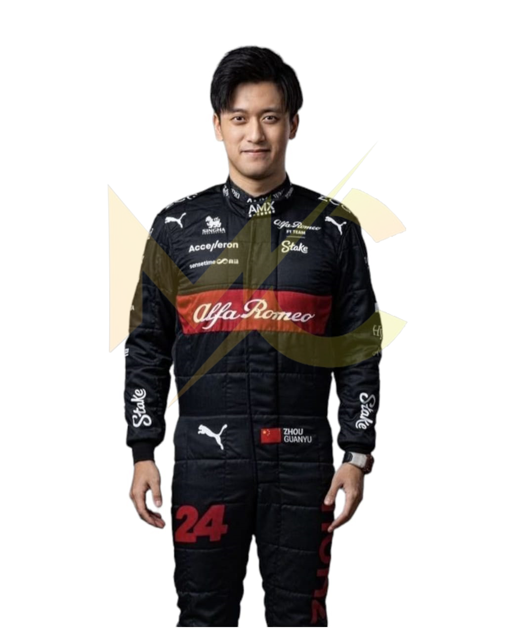 F1 Zhou Guanyu Alfa Romeo 2023 race suit