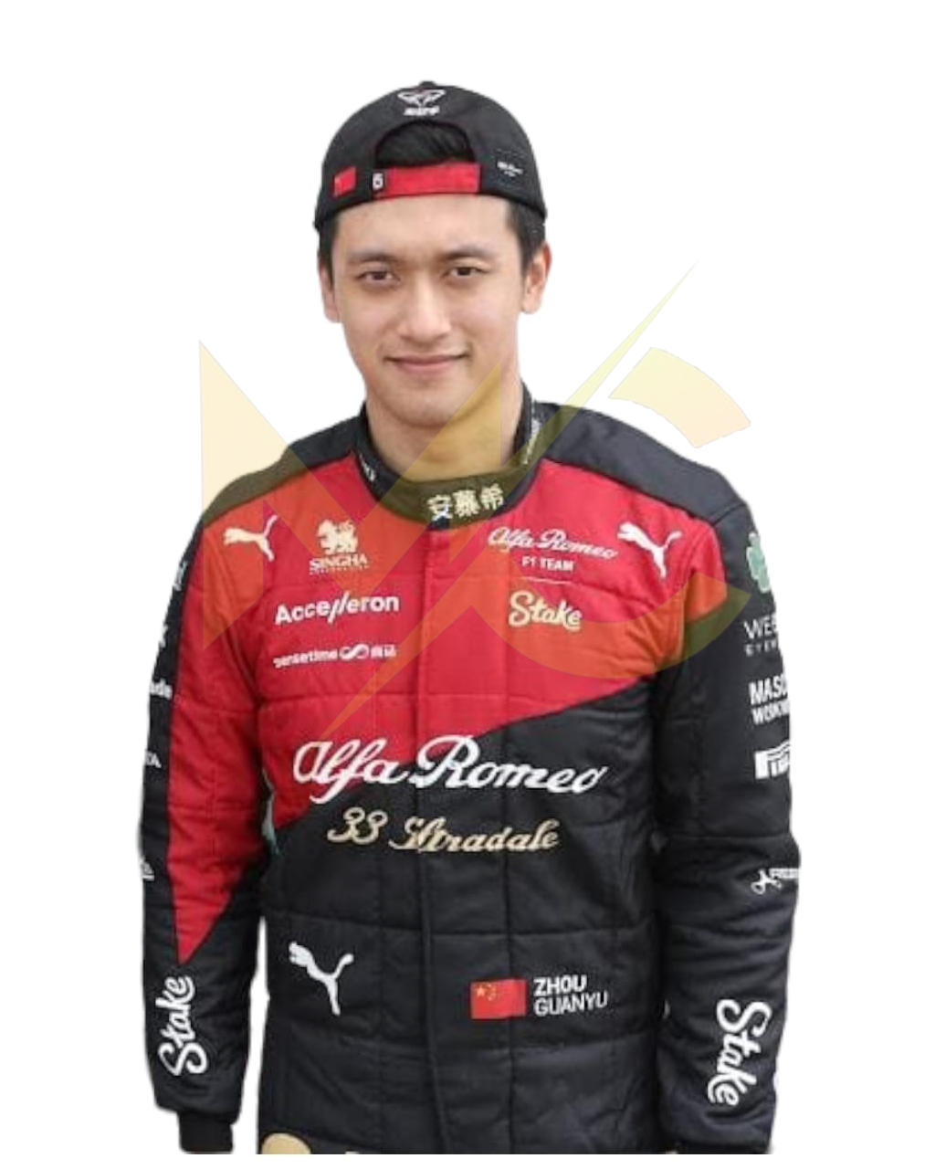 F1 Zhou Guanyu Alfa Romeo 2023 race suit