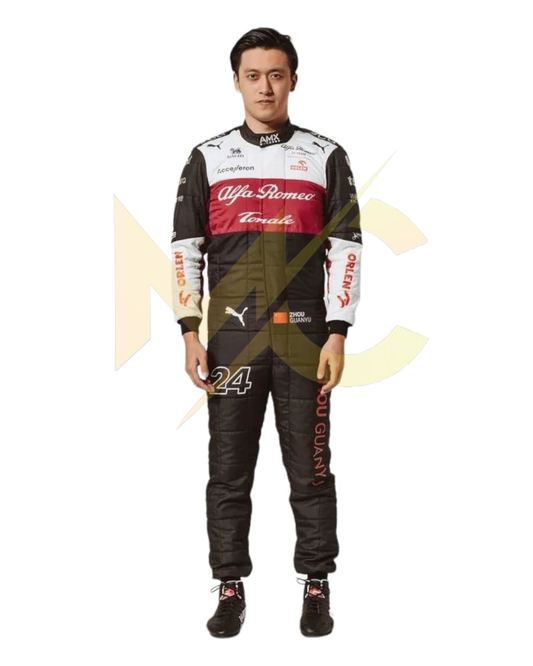 F1 Zhou Guanyu Alfa Romeo 2022 race suit