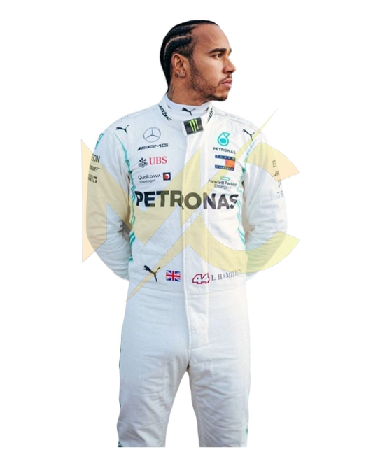 F1 Mercedes Lewis Hamilton 2018 race  suit