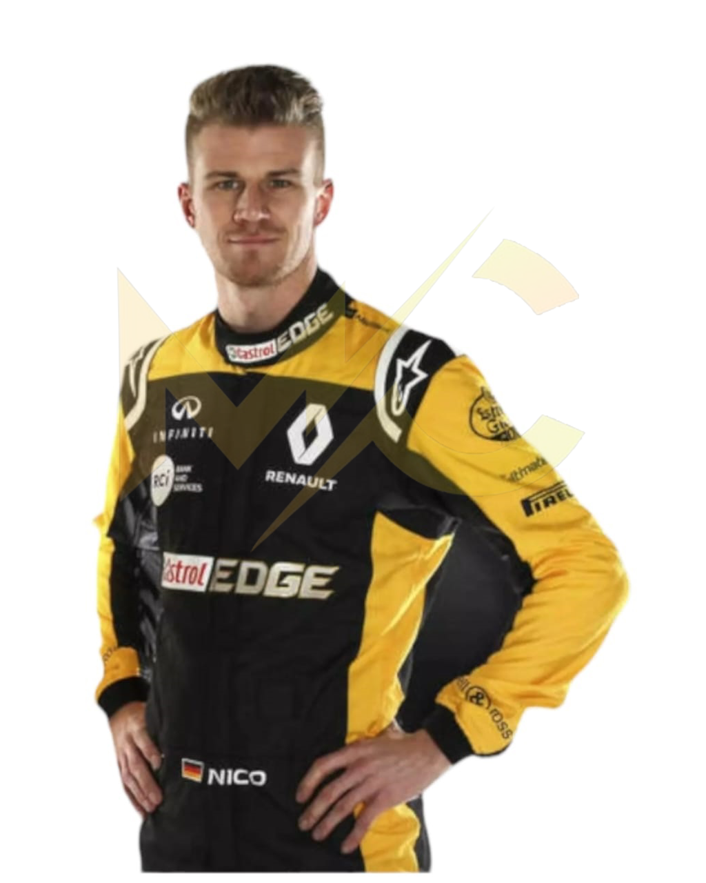 F1 Nico Hulkenberg Renault F1 team 2018 race suit