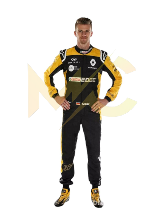 F1 Nico Hulkenberg Renault F1 team 2018 race suit