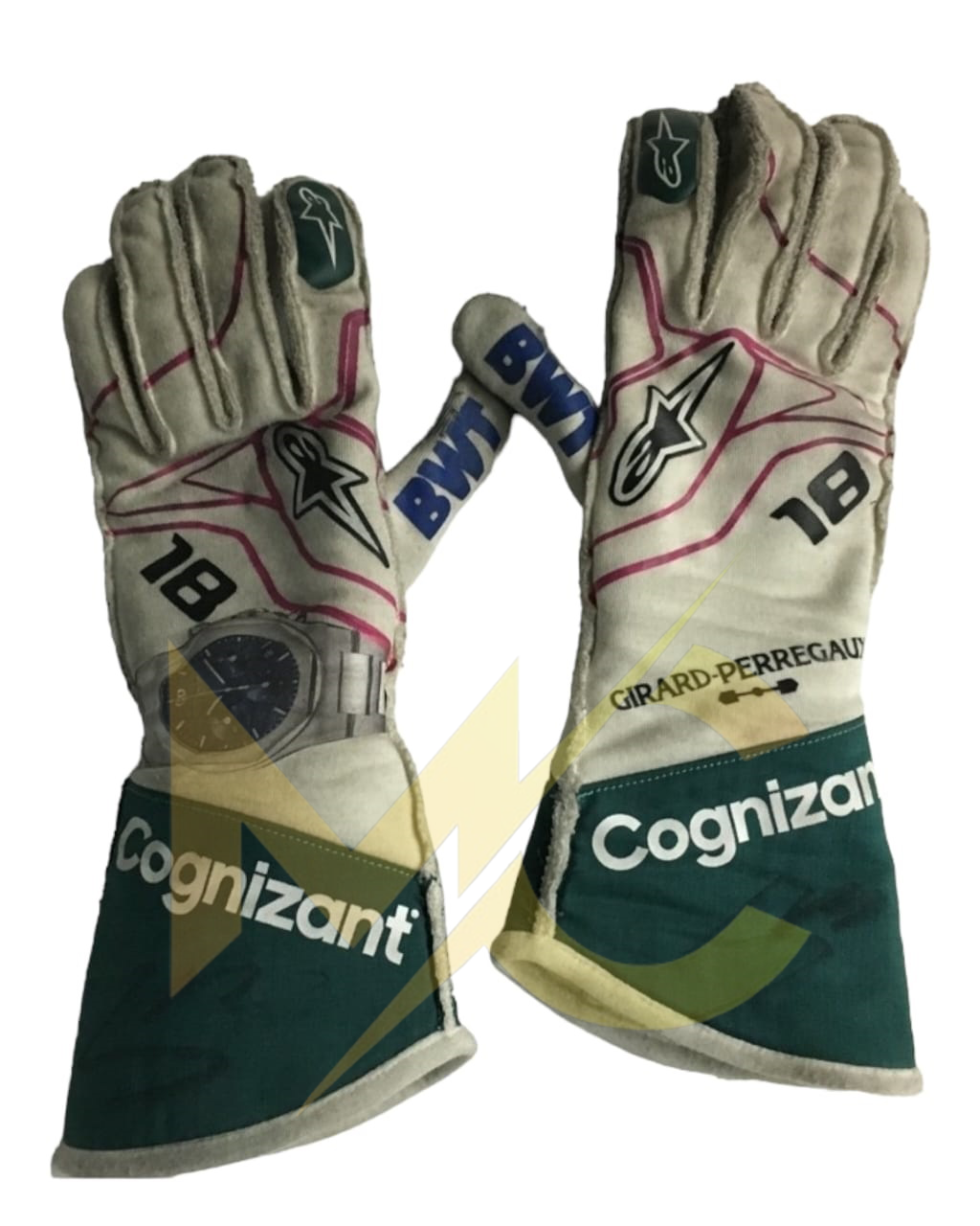 F1 Alpine lance stroll 2021 race gloves