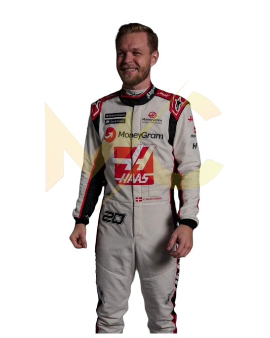 F1 Kevin Magnussen Haas F1 team 2023 race suit