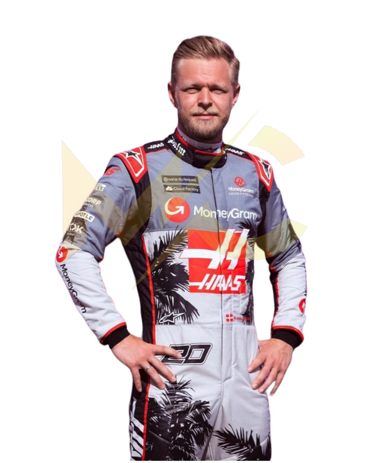 F1 Kevin Magnussen Haas F1 Miami gp 2023 race suit