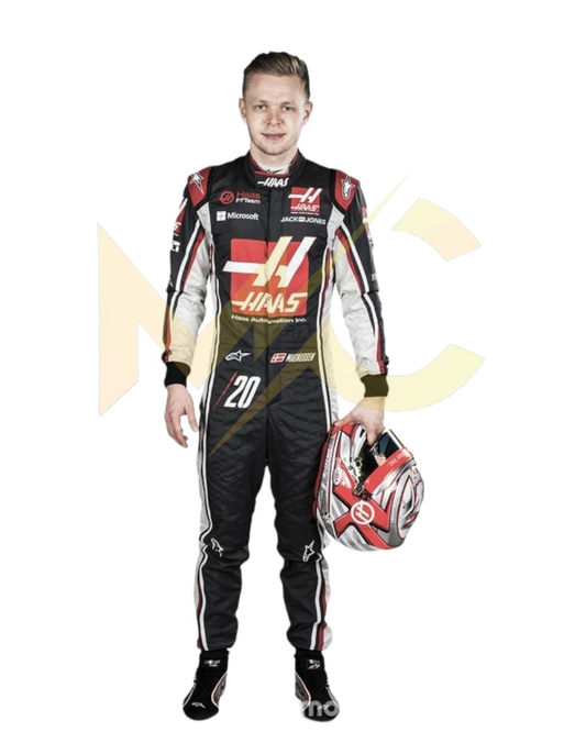 F1 Kevin Magnussen Haas F1 team 2017 race suit