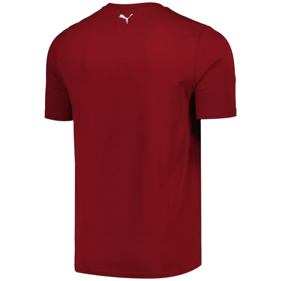 Scuderia Ferrari Race Big Shield T-Shirt by Puma- Red