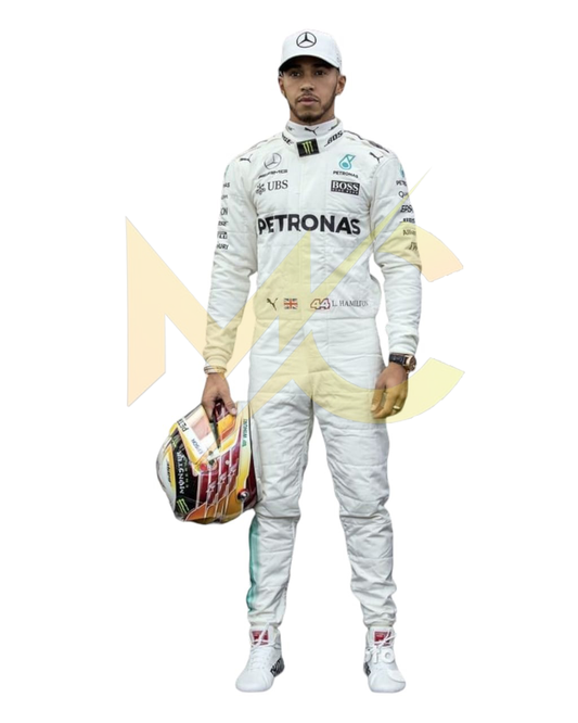 F1 Mercedes Lewis Hamilton 2017 race  suit