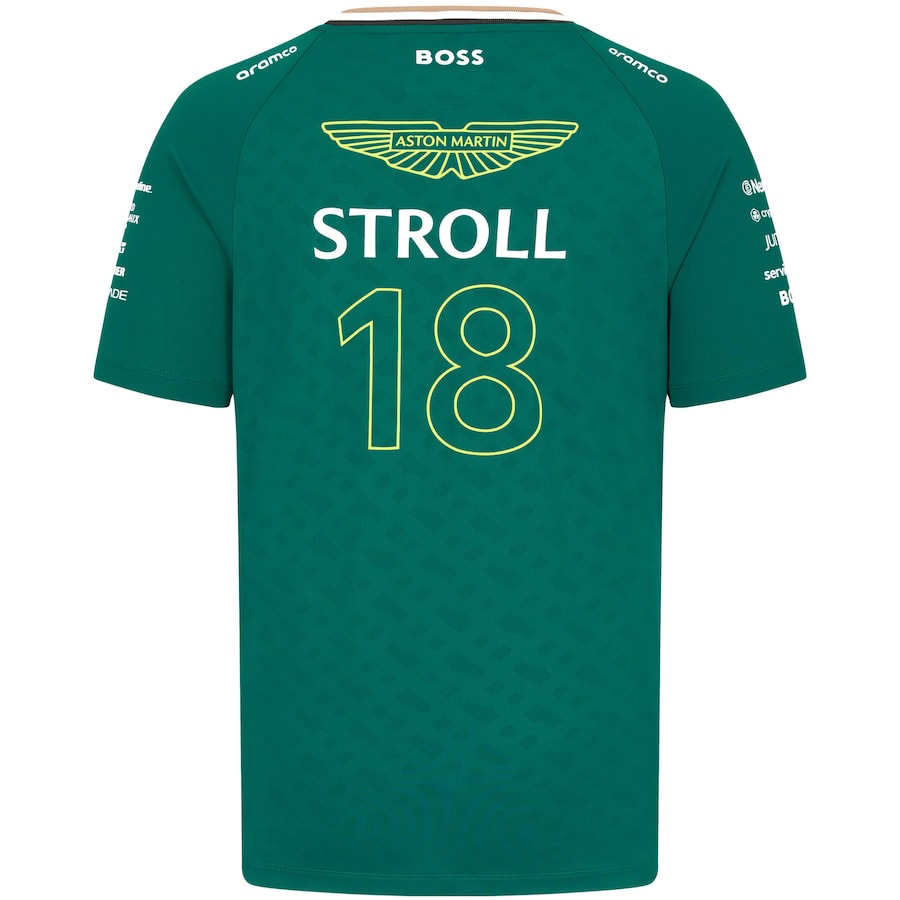 Aston Martin Aramco F1 2024 Lance Stroll Team Driver T-Shirt