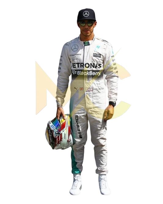 F1 Mercedes Lewis Hamilton 2016 race  suit