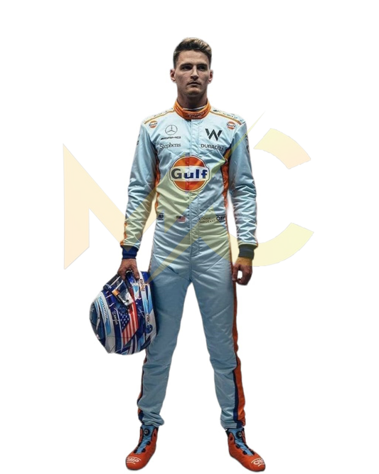 F1 Logan Sargeant   gulf Singapore gp 2023 race suit