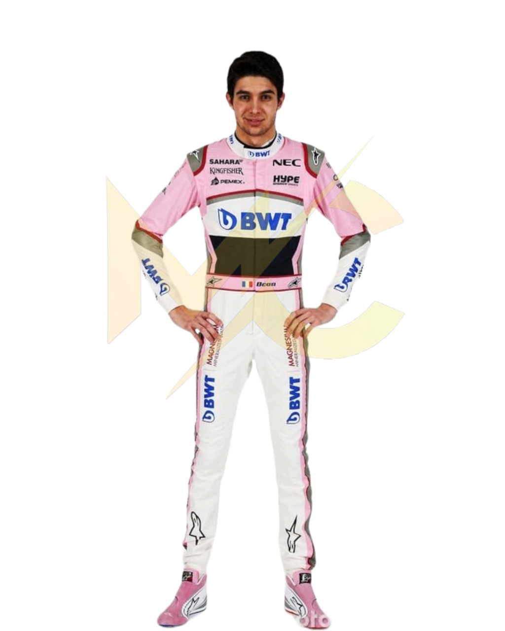 F1 Esteban ocon Alpine 2018 race suit