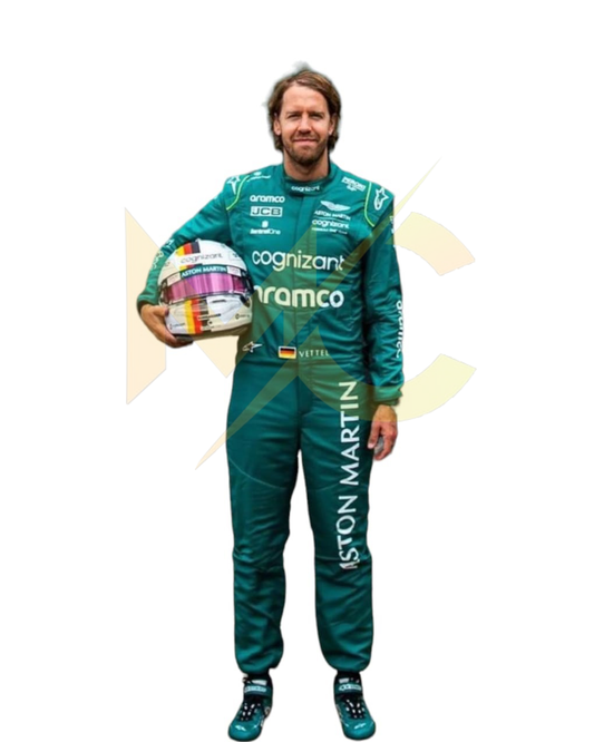 F1 Sebastian vettel Aston Martin 2023 race suit