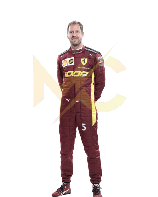 F1 Sebastian vettel Ferrari 2020 race suit