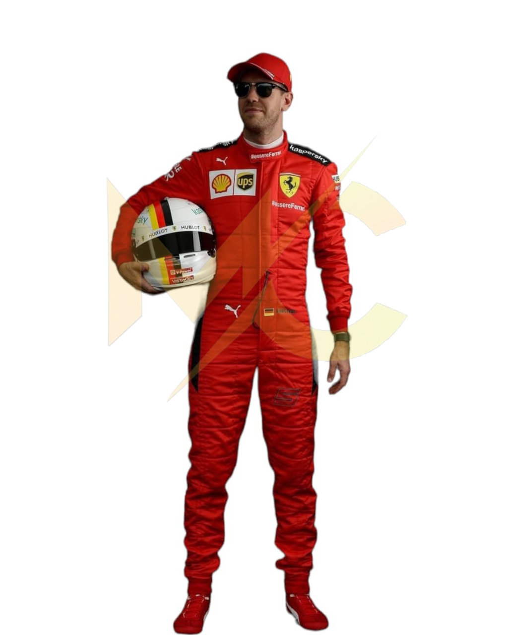 F1 Sebastian vettel  2020 ferrari race suit