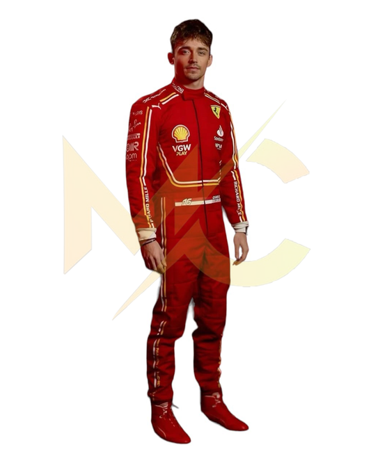 F1 New Charles leclerc  scuderia Ferrari 2024 race suit