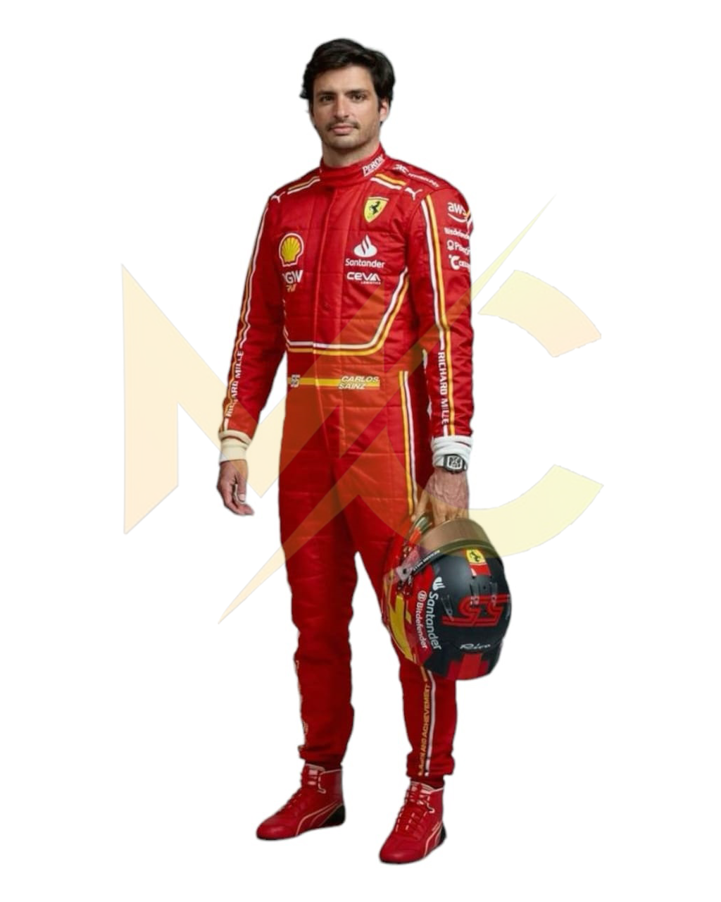 F1 New Carlos Sainz scuderia Ferrari 2024 race suit