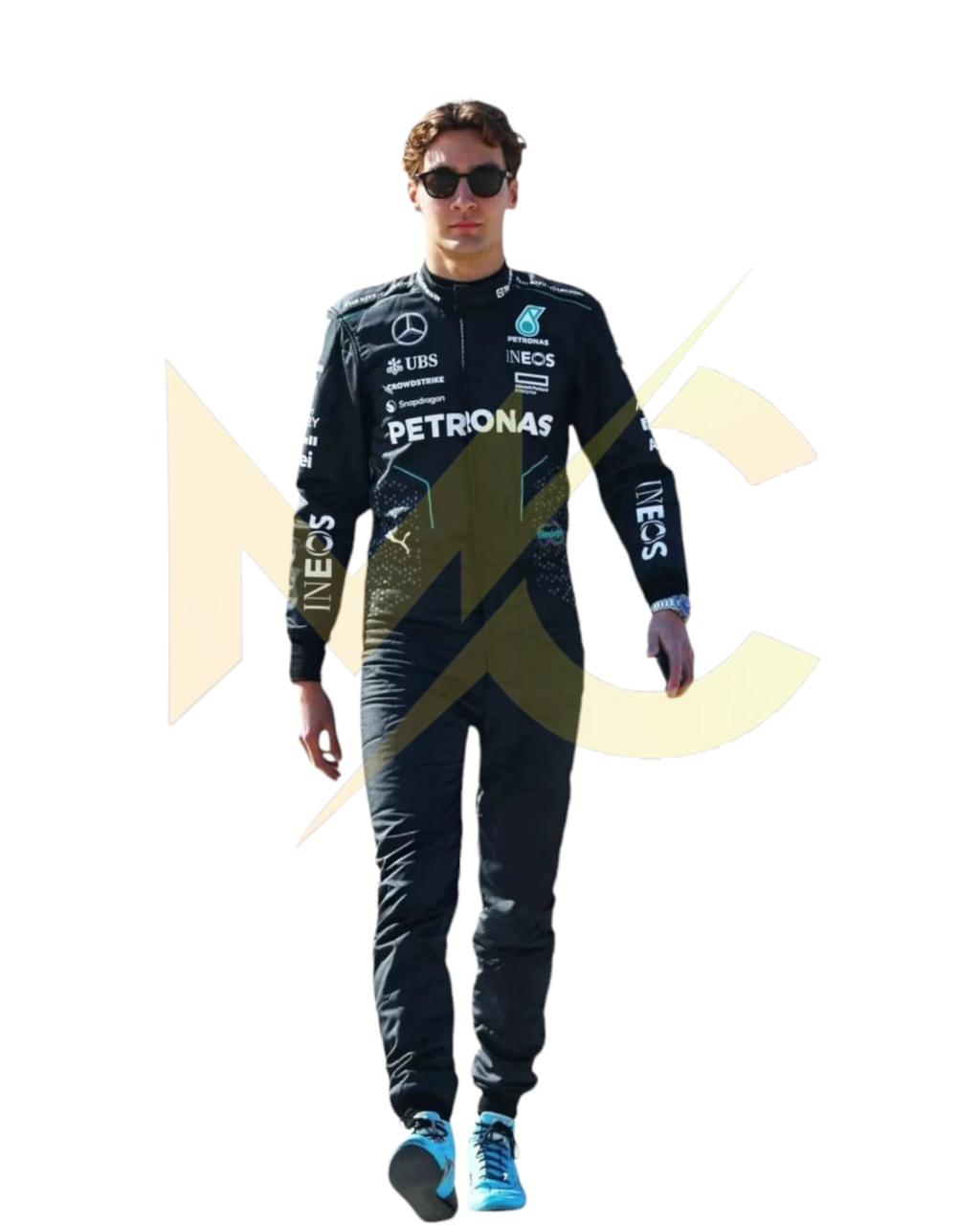 F12024 George Russell Mercedes AMG PETRONAS race suit