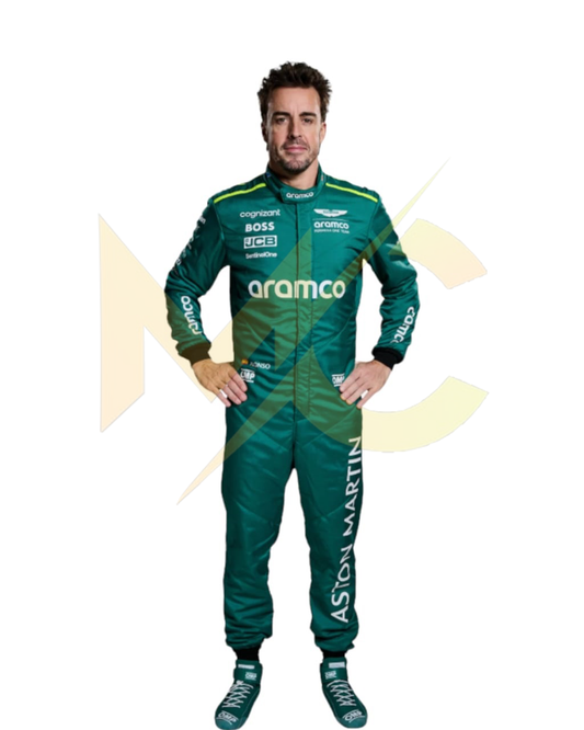 F1 2024 Fernando Alonso Aston Martin race suit