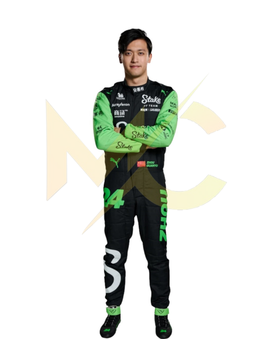 F1 2024 Zhou Guanyu Kick Sauber F1 Team Stake Race Suit