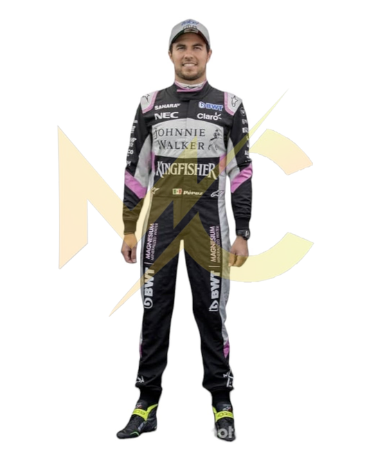 F1 Sergio perez  2017 Sahara force Australian GP race suit