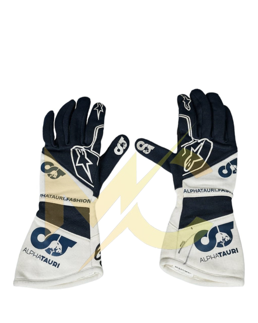 F1 Alphatauri yuki Tsunoda 2022 race gloves