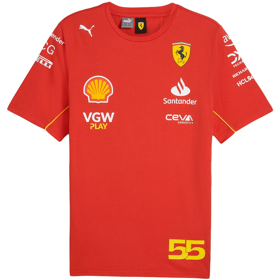 Scuderia Ferrari 2024 Team Carlos Sainz T-Shirt