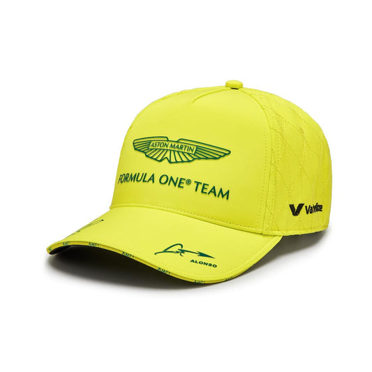 Aston Martin Aramco F1 2024 Fernando Alonso Team Cap - Lime