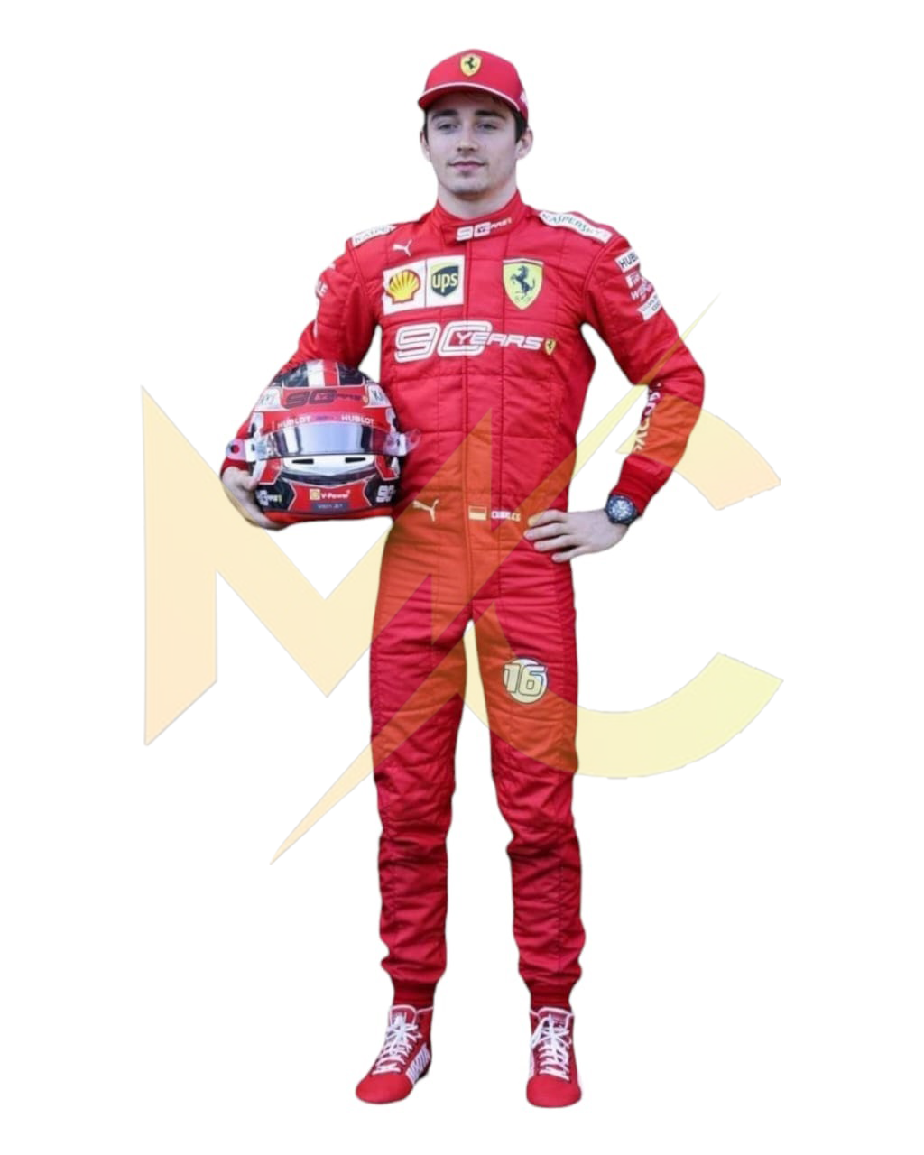 F1 Charles leclerc 2019 Ferrari 90 year race suit