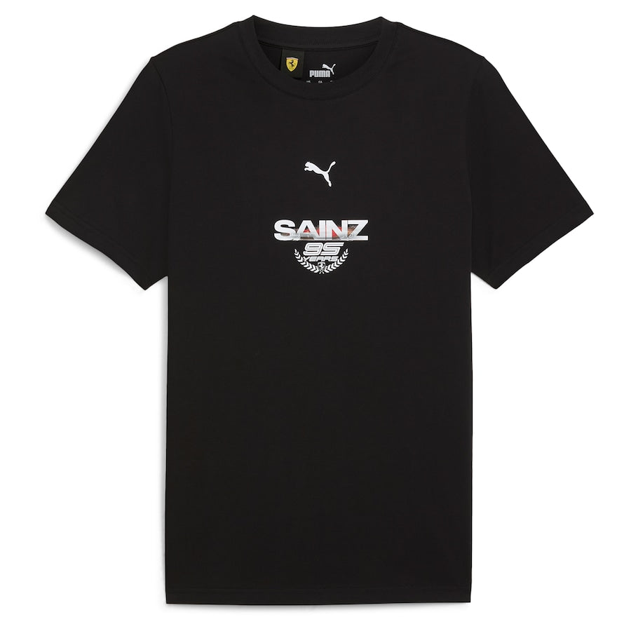 Scuderia Ferrari Puma Carlos Sainz Driver T-Shirt – Black