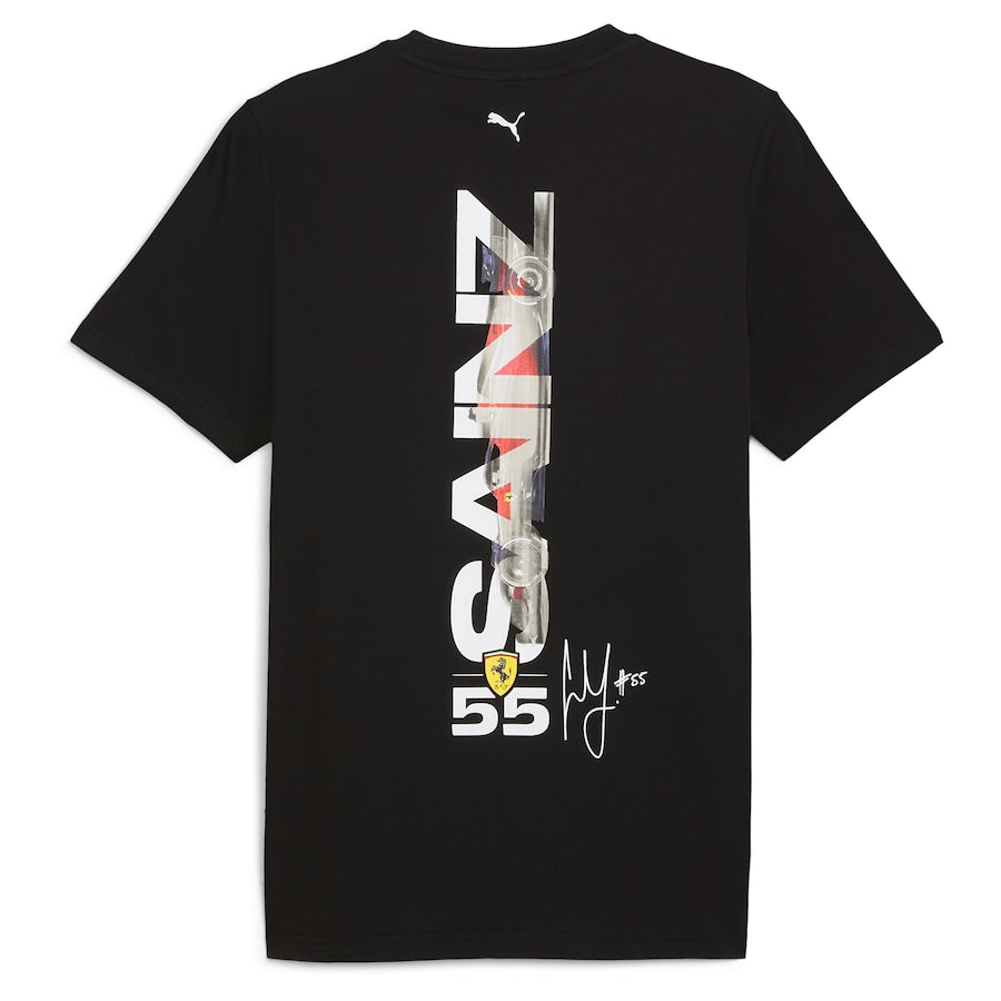 Scuderia Ferrari Puma Carlos Sainz Driver T-Shirt – Black