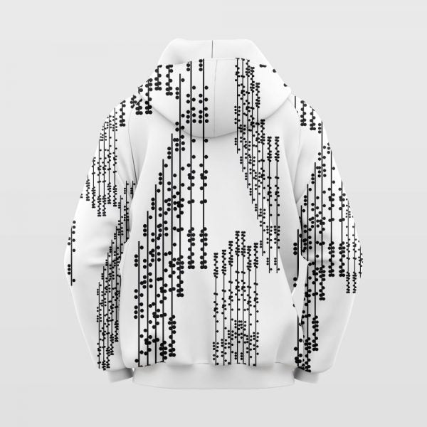 Text Line Men's All Over Hoodies