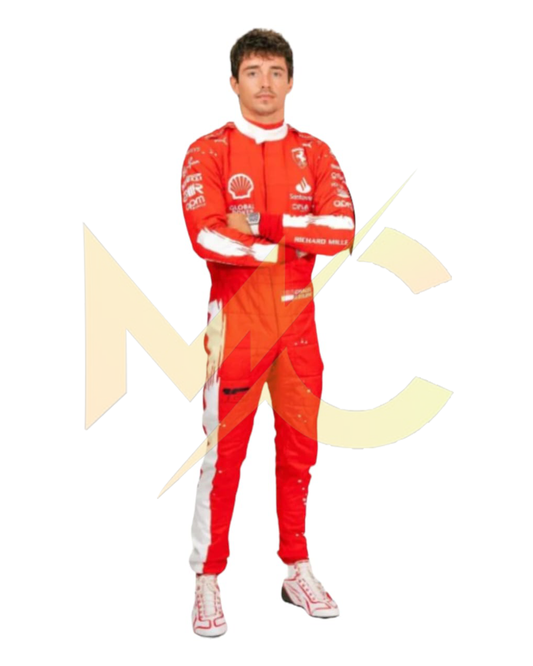 F1 Charles leclerc Las Vegas 2023 race  suit