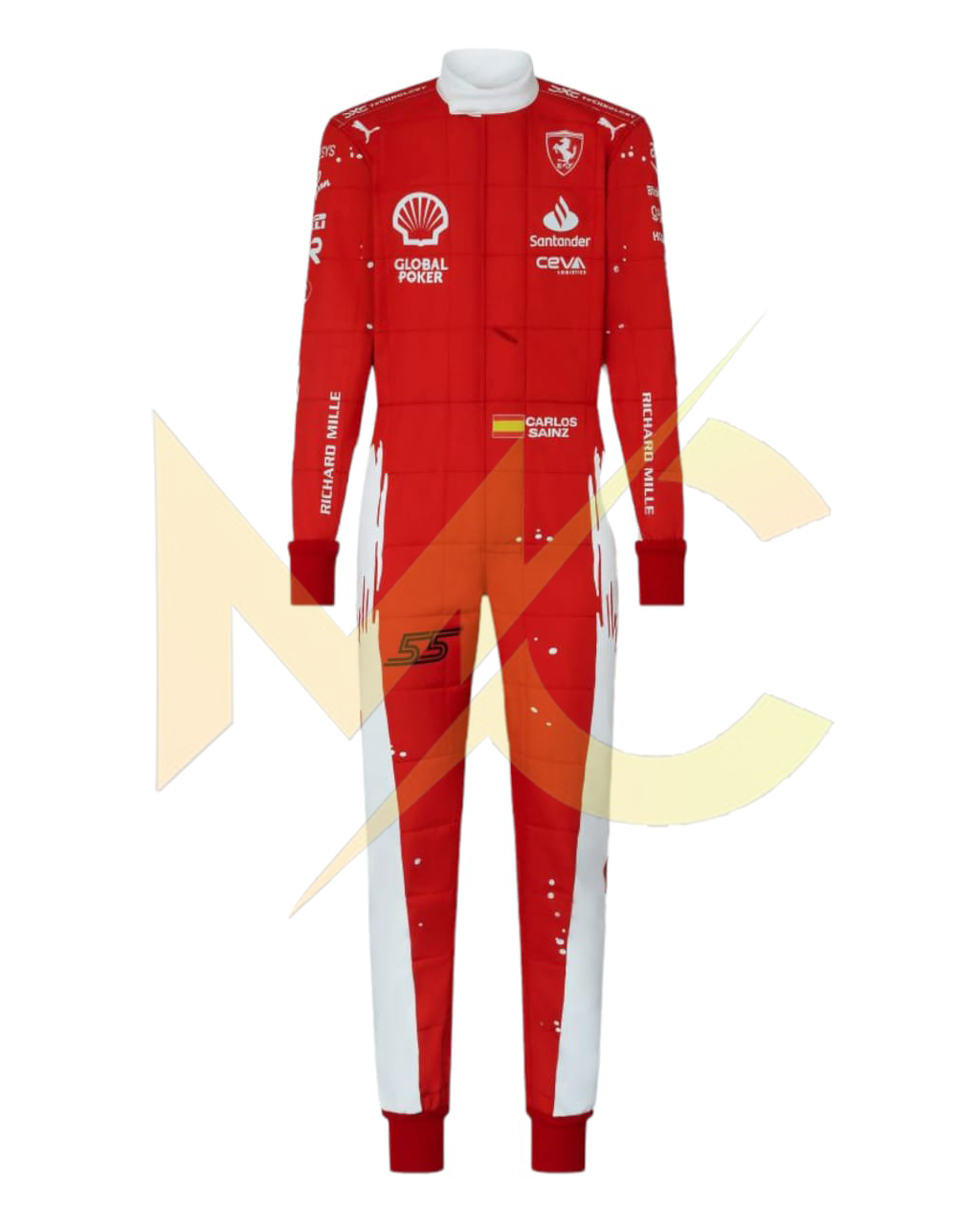 F1 Carlos Sainz Las Vegas 2023 race  suit