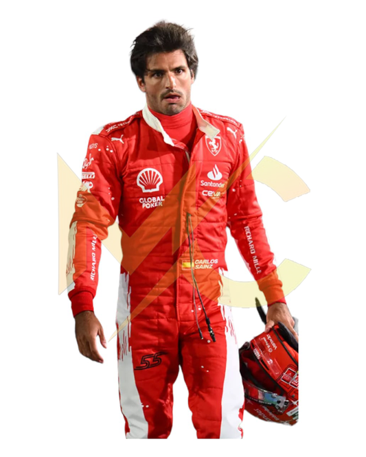 F1 Carlos Sainz Las Vegas 2023 race  suit