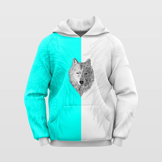 Wolf Mandala Men's All Over Hoodies