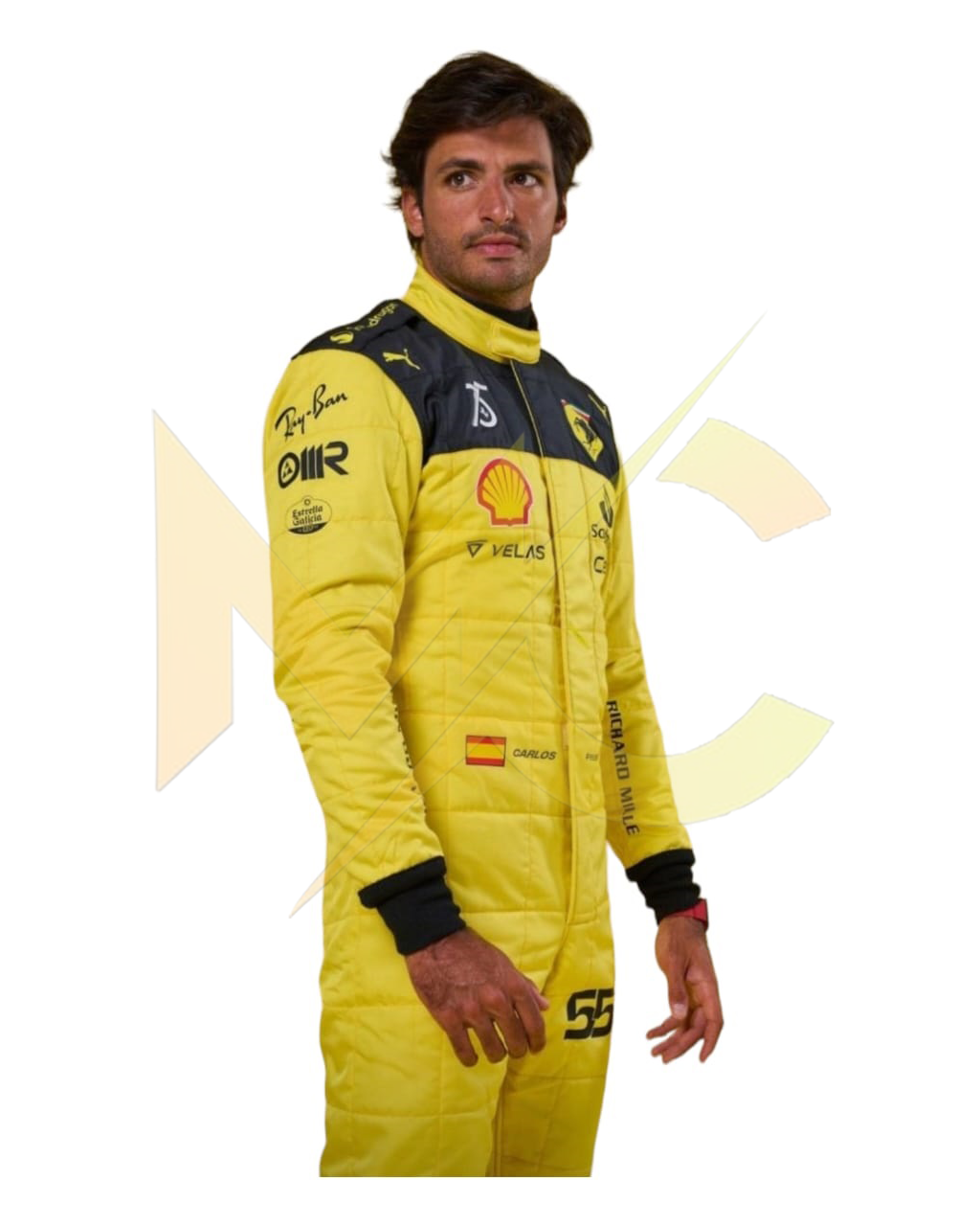 F1 Carlos Sainz 75th anniversary 2023 race  suit