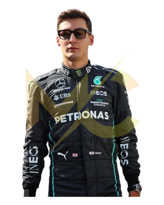 F1 George Russell Mercedes 2022 race suit