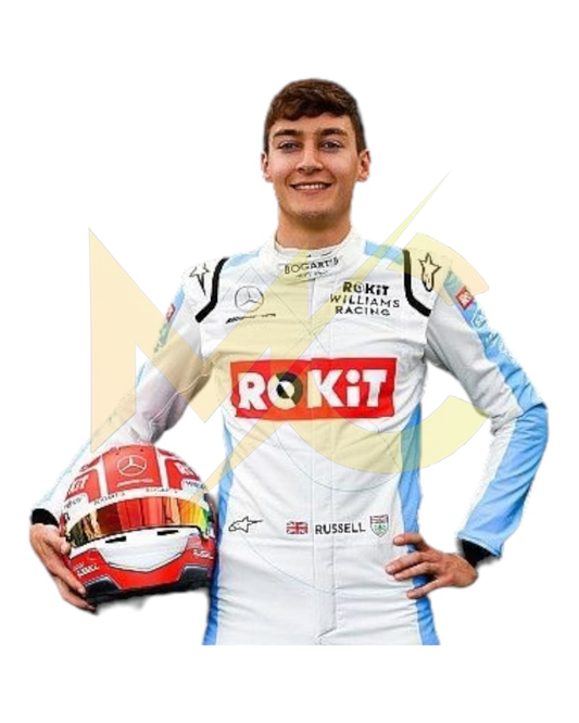 F1 George Russell Williams racing 2020 race suit